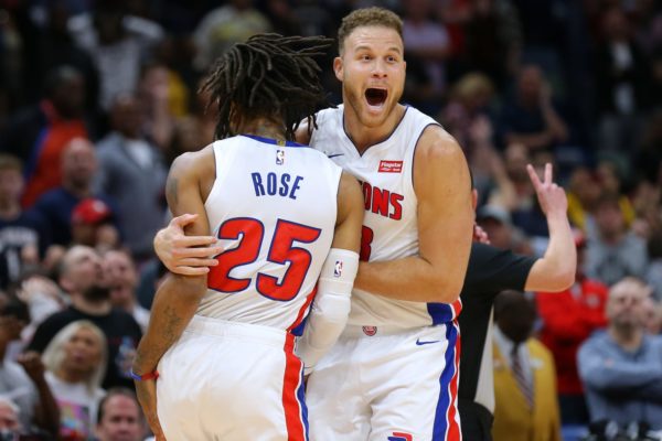 Pistons list Rose, Griffin as out vs. Hawks