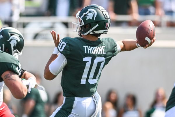 Career Day from Payton Thorne Helps Michigan State Top Youngstown State
