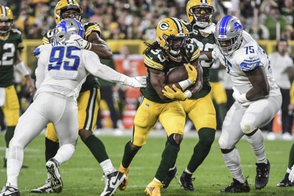 Aaron Jones, Packers demolish the Lions defense in epic fashion