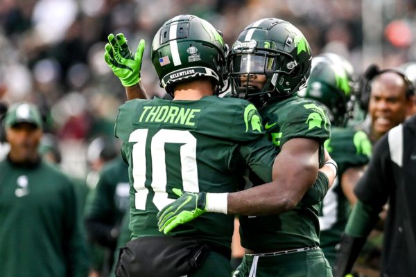Thorne and Reed Connection Highlights Spartans Win Against Terrapins