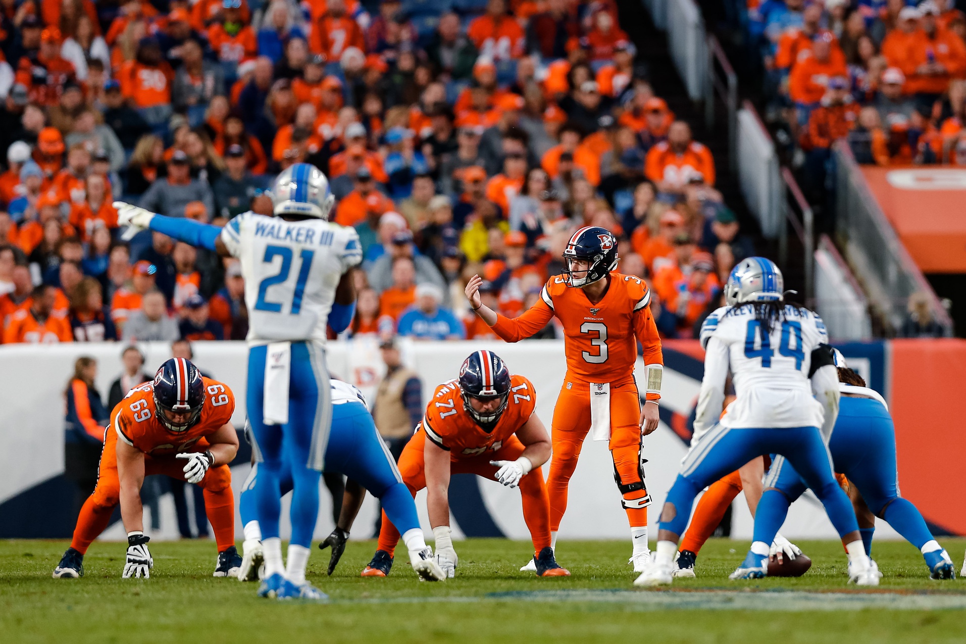 Detroit Lions vs. the Denver Broncos