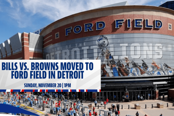 Buffalo Bills to host the Cleveland Browns at Ford Field