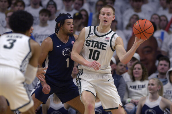 Joey Hauser has a historic day as MSU dominates Brown 68-50
