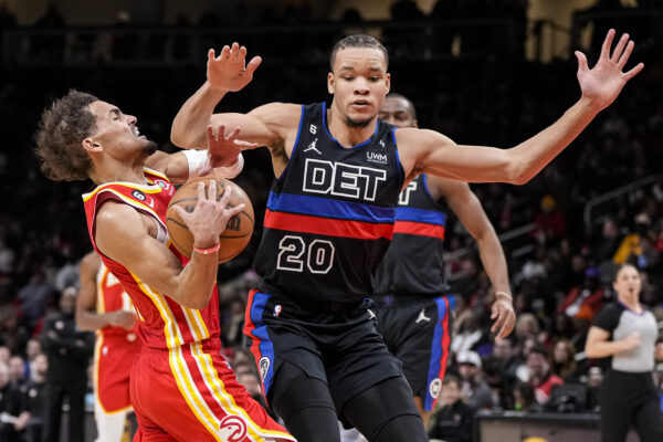 Pistons whimper late, lose to Hawks 130-105