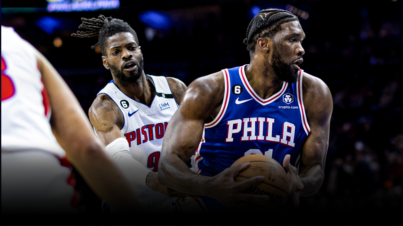 The Detroit Pistons had a difficult time defending Joel Embiid and the Philadelphia 76ers