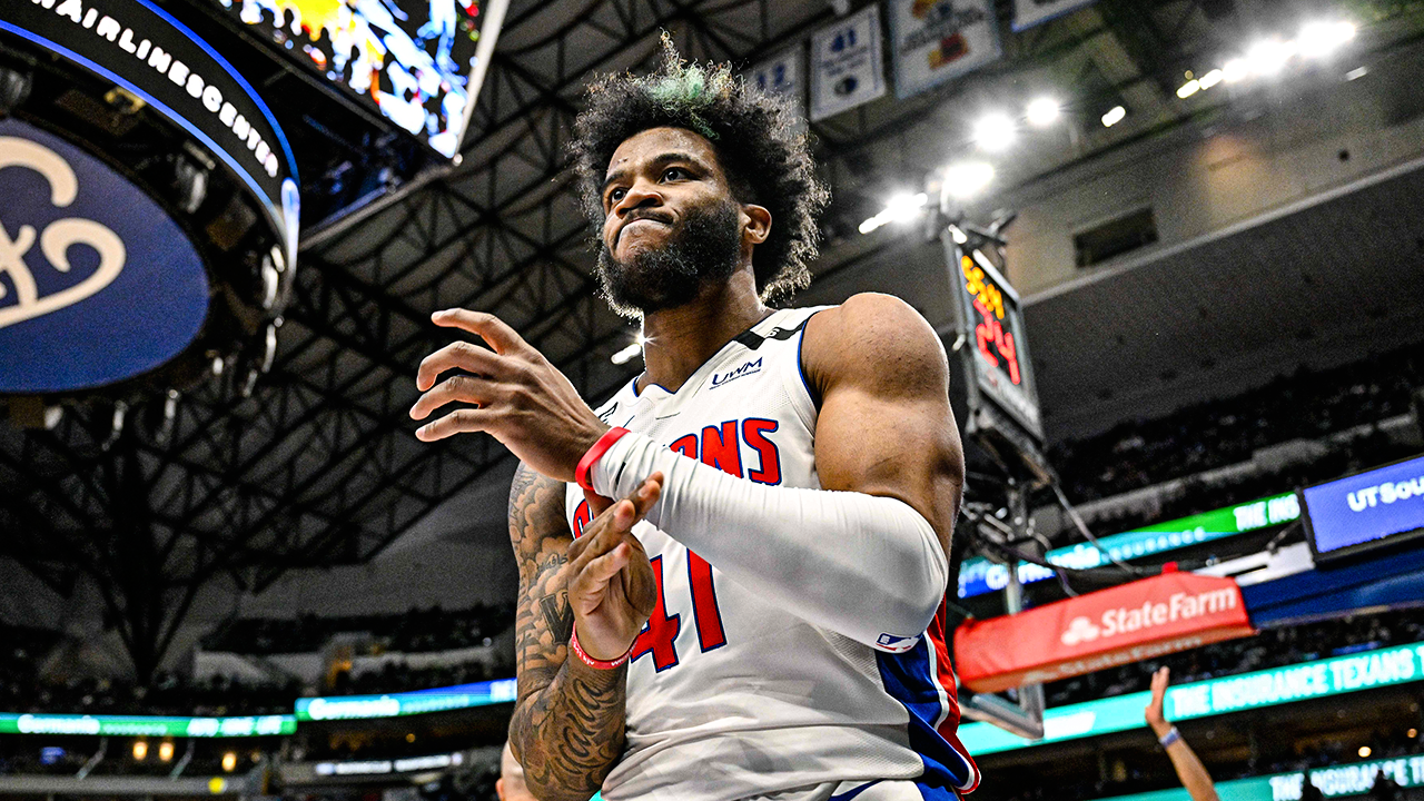 Detroit Pistons Saddiq Bey and Golden State Warriors James Wiseman Article by Brandon Dent. Photo Credit: Jerome Miron-USA TODAY Sports