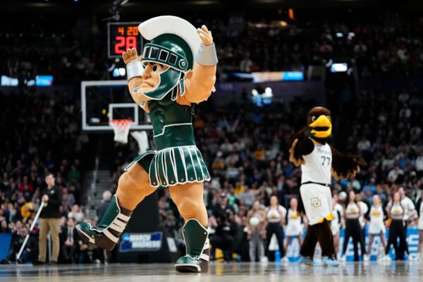 Sparty Dances to the Sweet 16