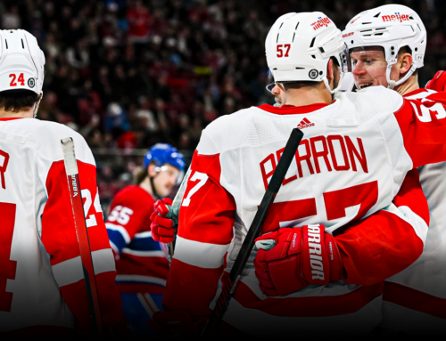 Perron’s Three-Point Night, Husso Shutout; Red Wings Dominate Montreal